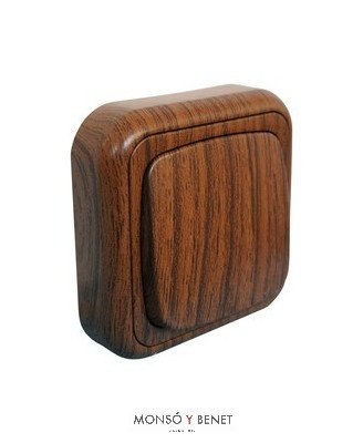 CONMUTADOR SUPERFICIE No. 2308 MD MADERA OSCURA
