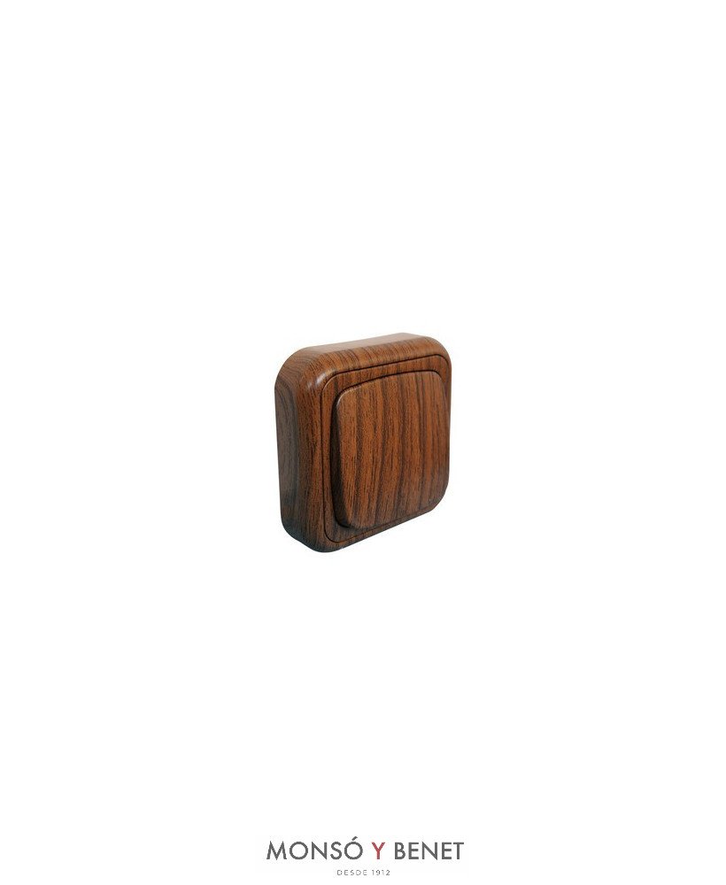 CONMUTADOR SUPERFICIE No. 2308 MD MADERA OSCURA