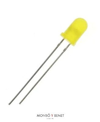 DIODO LED AMARILLO 2.6V. 5MM 02010M MANUALIDADES