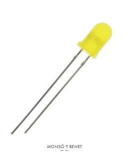 DIODO LED AMARILLO 2.6V. 5MM 02010M MANUALIDADES