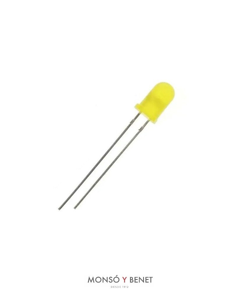 DIODO LED AMARILLO 2.6V. 5MM 02010M MANUALIDADES