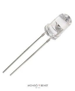 DIODO LED BLANCO 3V. 5MM 02013B MANUALIDADES
