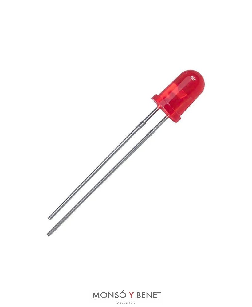 DIODO LED ROJO 2.6V. 5MM 02011R MANUALIDADES