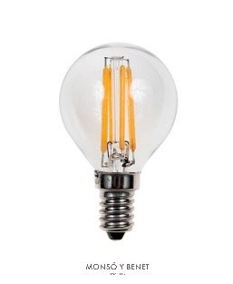 BOM.LED.ESF.ORO REGULABLE 04EDM22 2200K E14