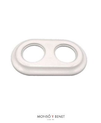 MARCO 2 ELEMENTOS 9206PB PORCELANA BLANCO EMPOTRAR FBDE