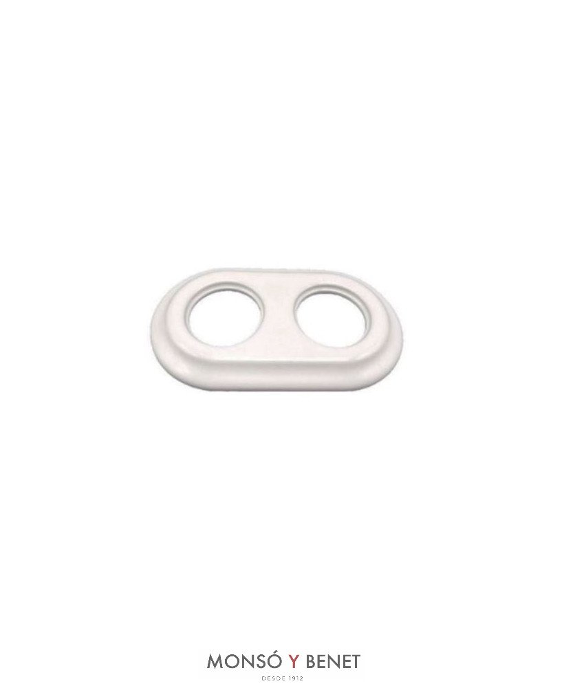 MARCO 2 ELEMENTOS 9206PB PORCELANA BLANCO EMPOTRAR FBDE