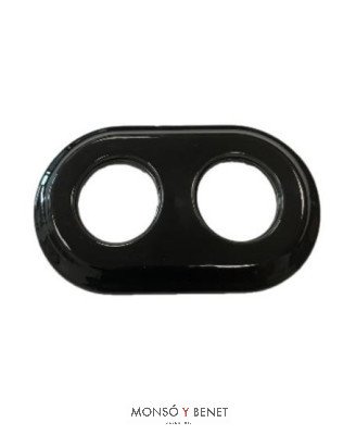 MARCO 2 ELEMENTOS 9206PN PORCELANA NEGRO EMPOTRAR FBDE