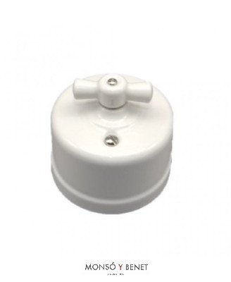 INTERRUPTOR-CONMUTADOR 9220PB PORCELANA BLANCO SUP. FBDS