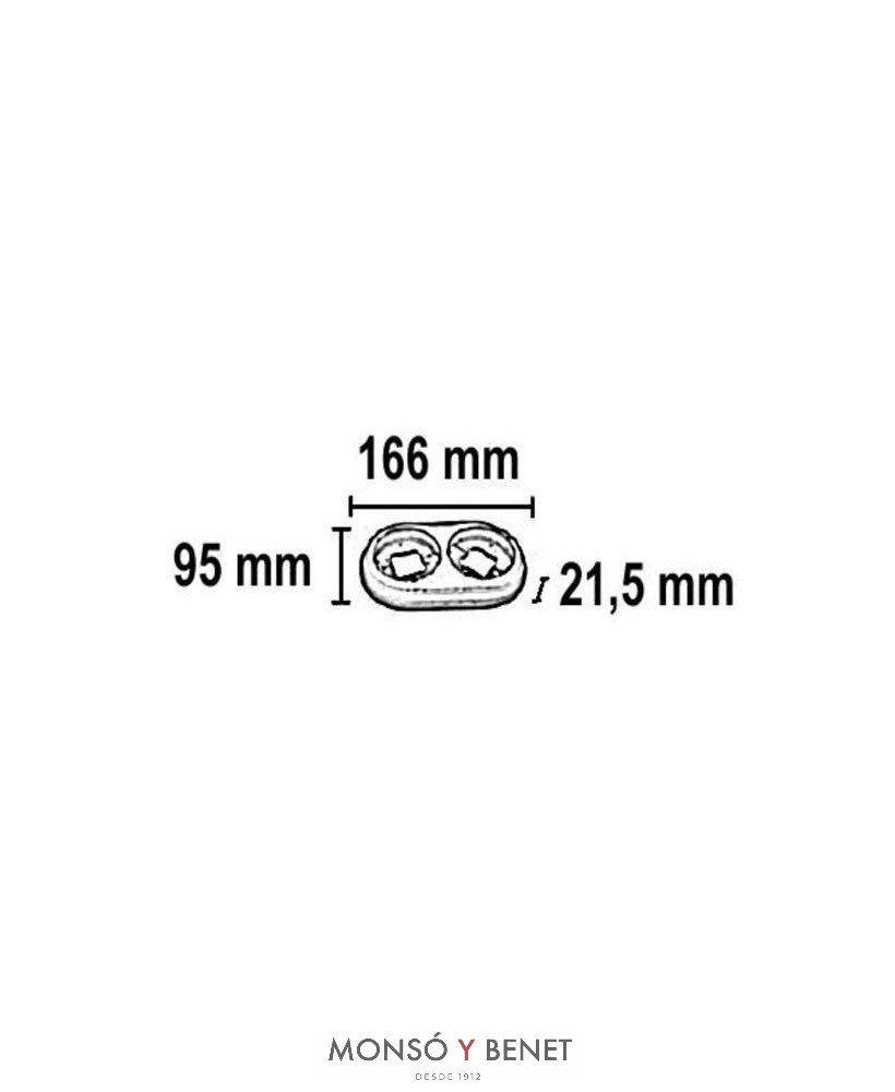 MARCO 2 ELEMENTOS 9226PB PORCELANA BLANCO SUPERFICIE FBDS