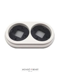MARCO 2 ELEMENTOS 9226PB PORCELANA BLANCO SUPERFICIE FBDS
