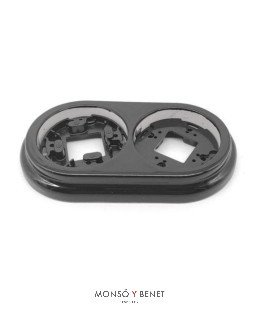 MARCO 2 ELEMENTOS 9226PN PORCELANA NEGRO SUPERFICIE FBDS