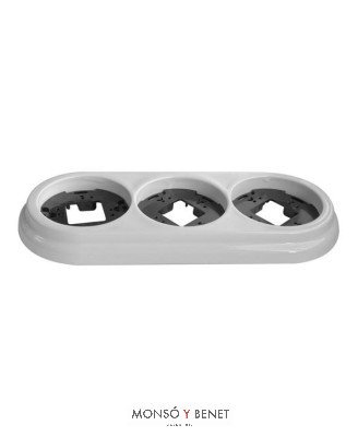 MARCO 3 ELEMENTOS 9227PB PORCELANA BLANCO SUPERFICIE FBDS