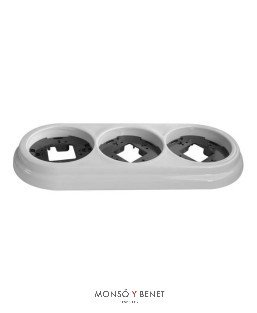 MARCO 3 ELEMENTOS 9227PB PORCELANA BLANCO SUPERFICIE FBDS