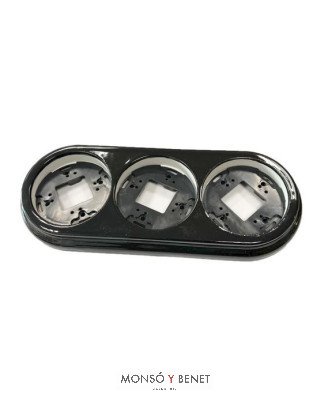 MARCO 3 ELEMENTOS 9227PN PORCELANA NEGRO SUPERFICIE FBDS