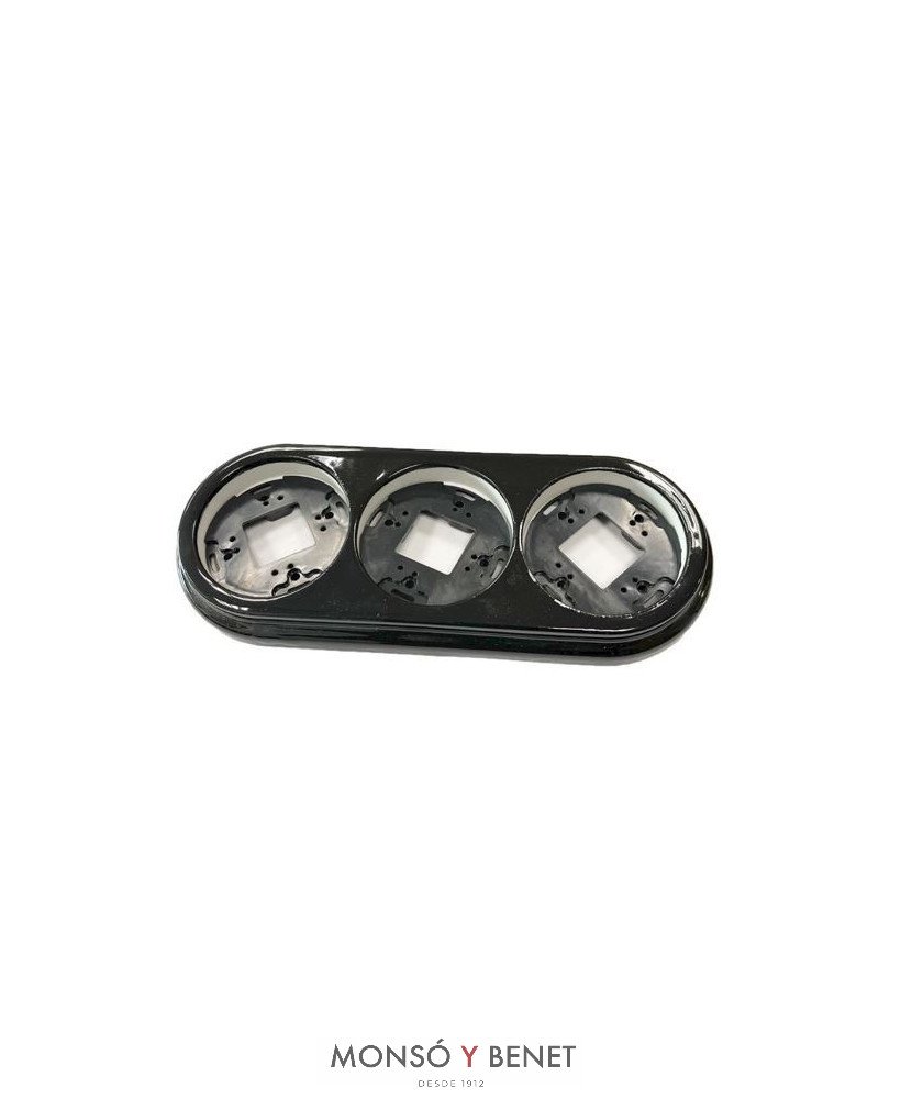 MARCO 3 ELEMENTOS 9227PN PORCELANA NEGRO SUPERFICIE FBDS