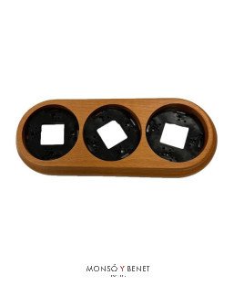 MARCO 3 ELEMENTOS 9227MO MADERA OSCURA SUPERFICIE FBDS