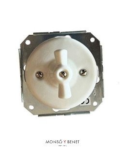 INTERRUPTOR-CONMUTADOR 9200PB PORCELANA BLANCO EMP. FBDE