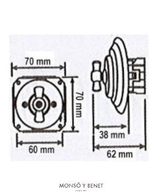 INTERRUPTOR-CONMUTADOR 9200PB PORCELANA BLANCO EMP. FBDE