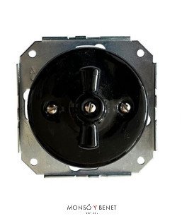 INTERRUPTOR-CONMUTADOR 9200PN PORCELANA NEGRO EMP. FBDE