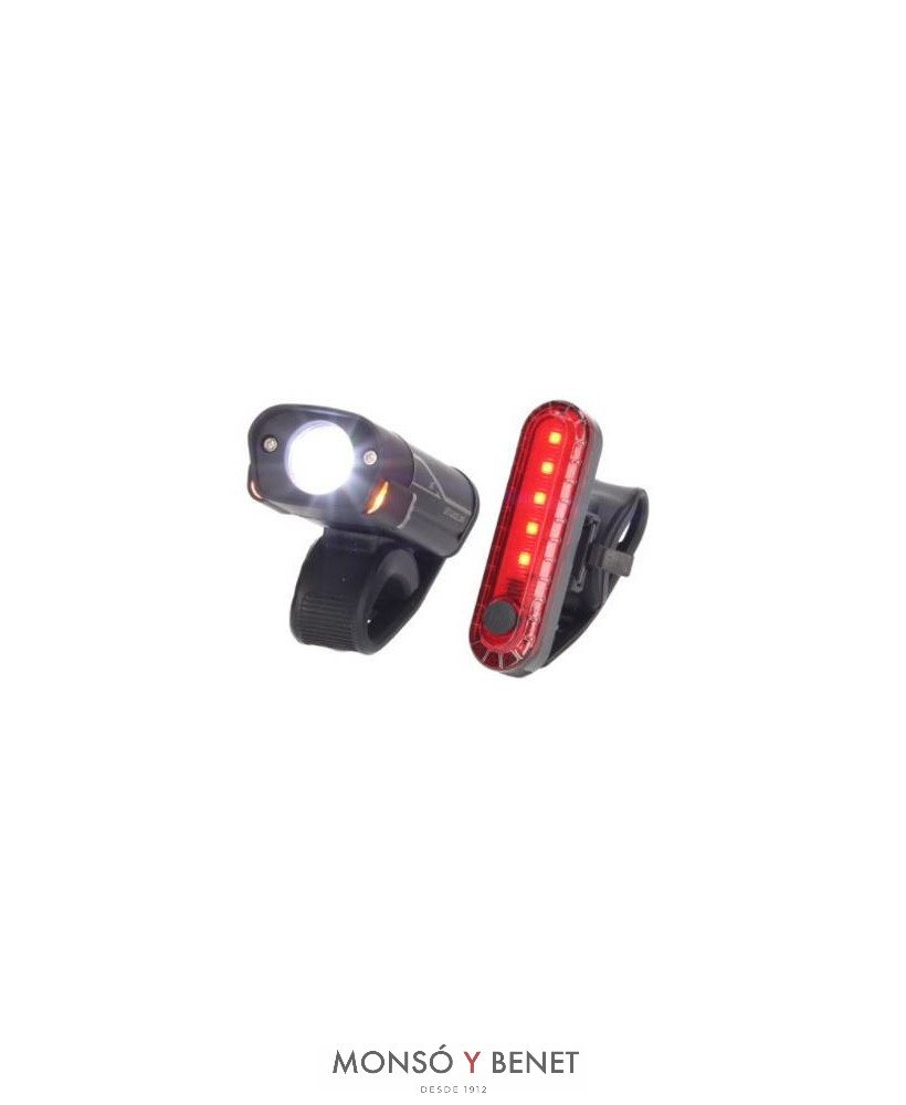 KIT LUCES LED DELANTERA+TRASERA BICICLETA LB-2183