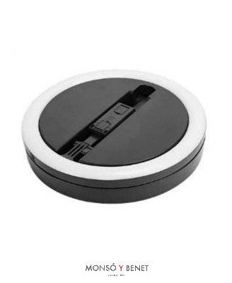 LAMPARA PIE Y SOBREMESA TELETRABAJO ANILLO LED LT-9538