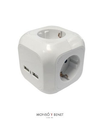 BASE 4 TOMAS TT + CABLE + 2 USB 2.4A. BC-3629