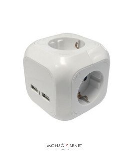 BASE 4 TOMAS TT + CABLE + 2 USB 2.4A. BC-3629