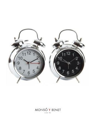 DESPERTADOR CLASICO ELECTRÓNICO ALARMA MECÁNICA DC-3002