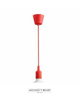 COLGANTE LAMPARA 7207-T ROJO