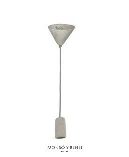 COLGANTE LAMPARA 7207-H HORMIGON