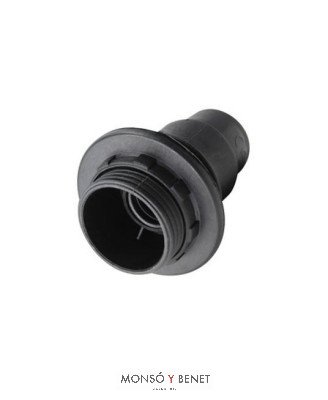 PORTALAMPARAS E-14 No. 4404 TORNILLO NEGRO