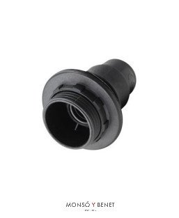 PORTALAMPARAS E-14 No. 4404 TORNILLO NEGRO