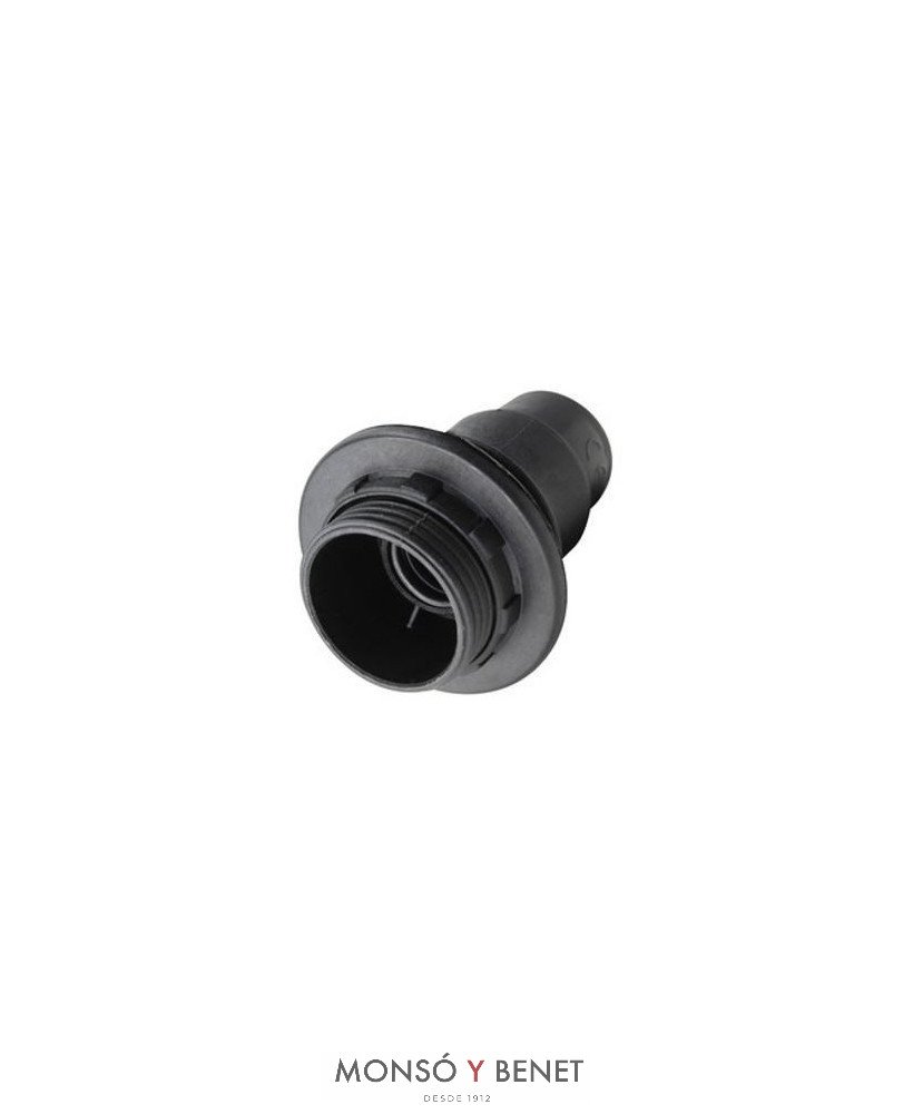 PORTALAMPARAS E-14 No. 4404 TORNILLO NEGRO