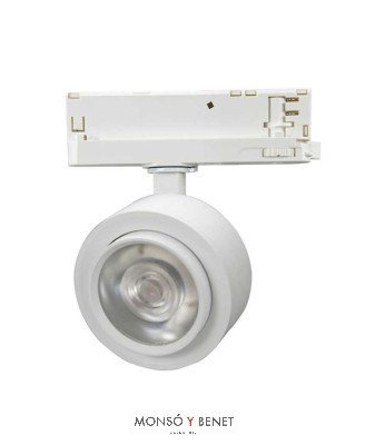 FOCO CARRIL COB LED 30W PC303 BLANCO 15-45g 3000K