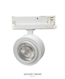FOCO CARRIL COB LED 30W PC303 BLANCO 15-45g 3000K