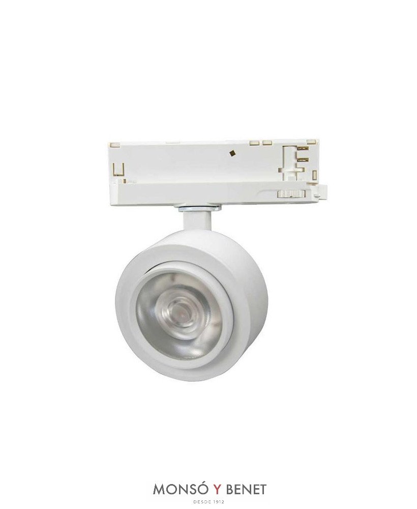 FOCO CARRIL COB LED 30W PC303 BLANCO 15-45g 3000K