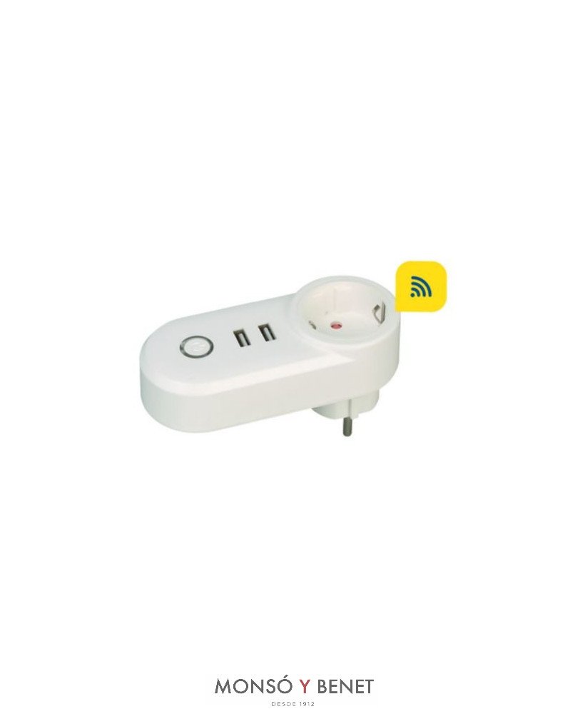 RECEPTOR WIFI + BASE + INTERRUPTOR WIFI + CARGA USB IW-1191