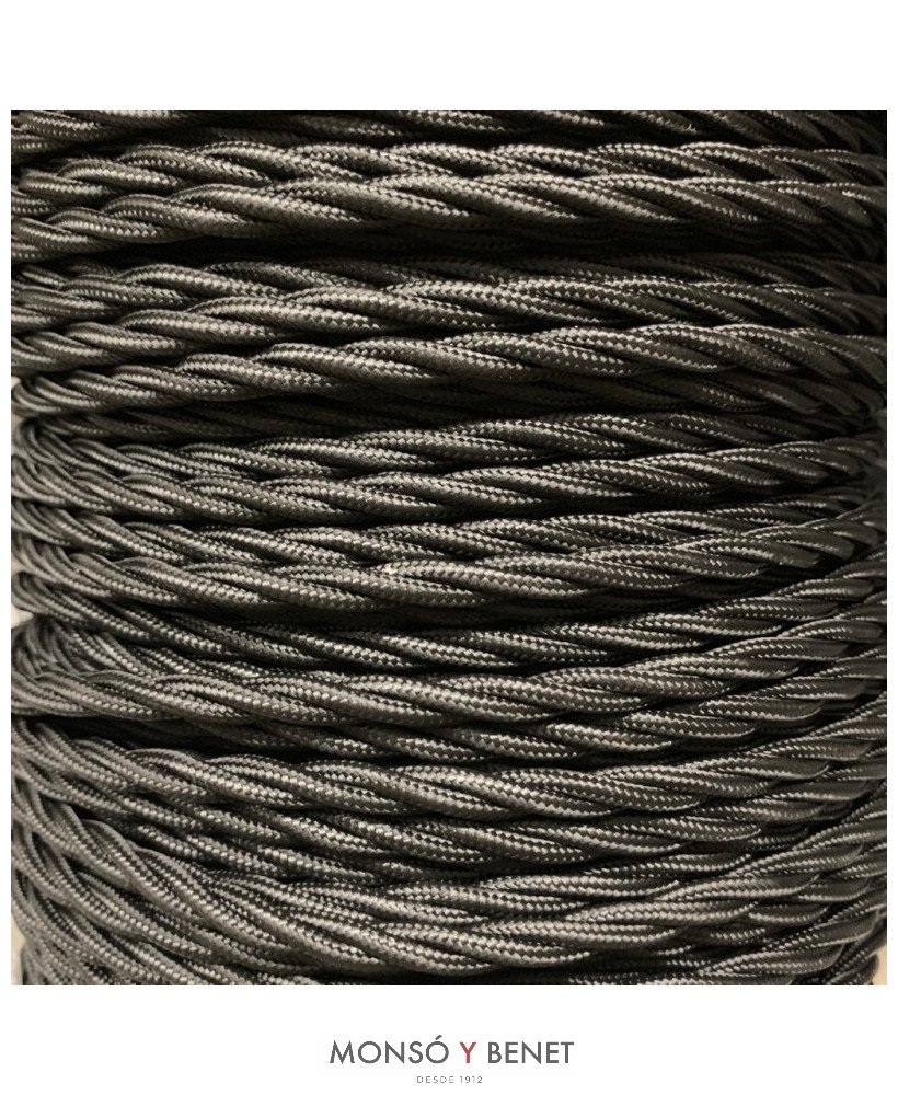 ROLLO 100M.TRENZADO 3X1.5 NEGRO