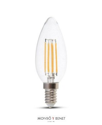 BOMBILLA LED VELA CLARA 04VOM6 6500K