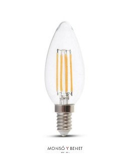 BOMBILLA LED VELA CLARA 04VOM6 6500K