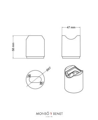 PORTALAMPARAS LINESTRA 1 CASQUILLO PLS14DPB BLANCO