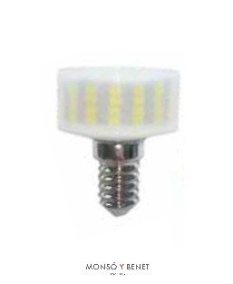 BOMBILLA LED TUBULAR 230V 9W E14 10PH3M 3000K
