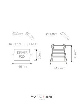 ARO FIJO BAJA LUMINANCIA PU-497 B2 IP65 BLANCO 2700K
