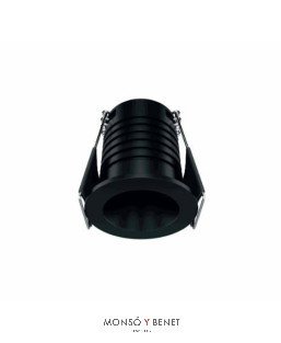 ARO FIJO BAJA LUMINANCIA PU-497 N2 IP65 NEGRO 2700K