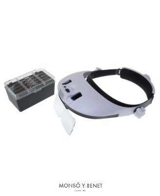 LINTERNA FRONTAL LUPA LED LL-1204 CON VISERA Y LUZ