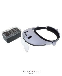 LINTERNA FRONTAL LUPA LED LL-1204 CON VISERA Y LUZ
