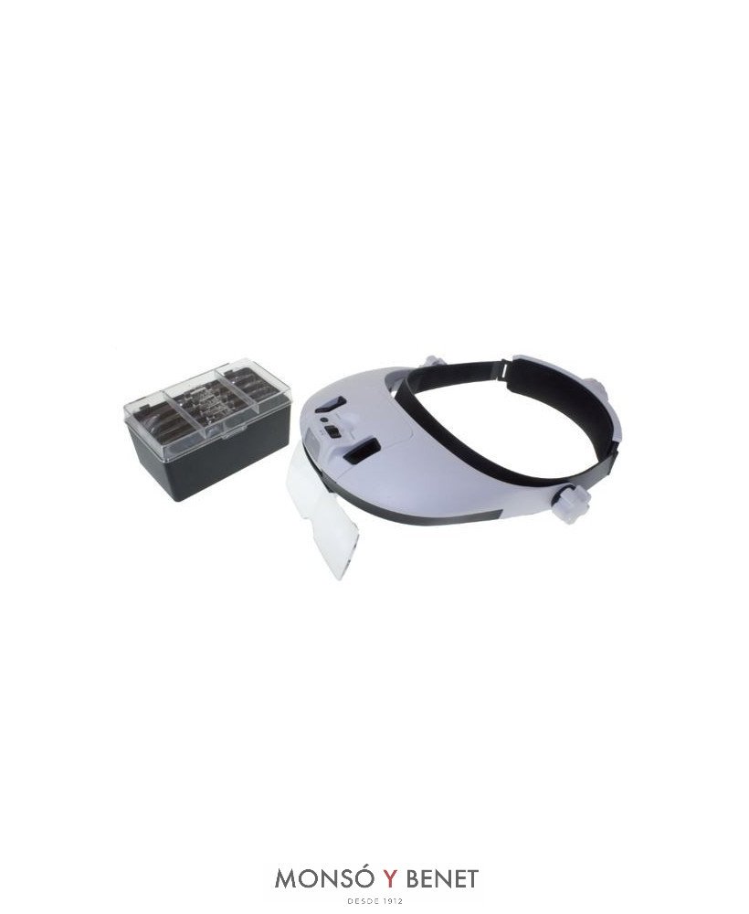 LINTERNA FRONTAL LUPA LED LL-1204 CON VISERA Y LUZ
