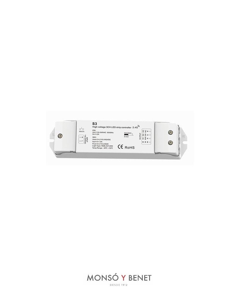 CONTROLADOR PARA TIRA LED 230V RGBW ACCW-5
