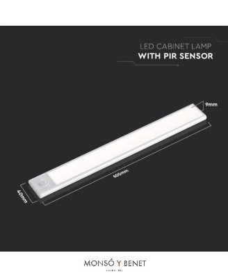 LUZ ARMARIO LED USB LAU-693 P SENSOR PIR ADHESIVAS MAGNETIC