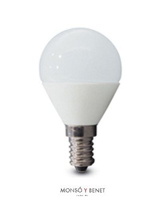 BOMBILLA LED ESFERICA MATE 07EDUM6 E14 810 LUMENS 6500K